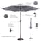 Villacera 9-Foot Outdoor Patio Umbrella, Gray 83-OUT5446 - alternate 3